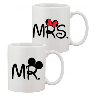 Sada hrnčekov - Mr a Mrs - Mickey Mouse